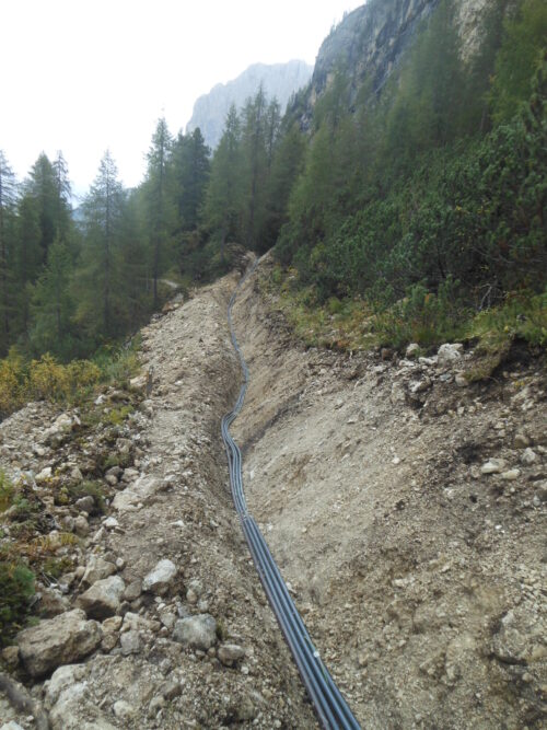 rete telematica provinciale collegamento P. Gardena - Colfosco:
progettazione, direzione lavori, coordinamento della sicurezza